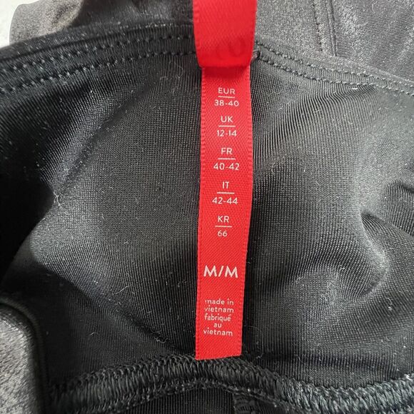 Spanx Black Shimmer Metallic Sheen Leggings Size M Medium Stretch - Picture 7 of 11